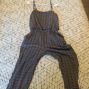 Square neck, straight legged romper